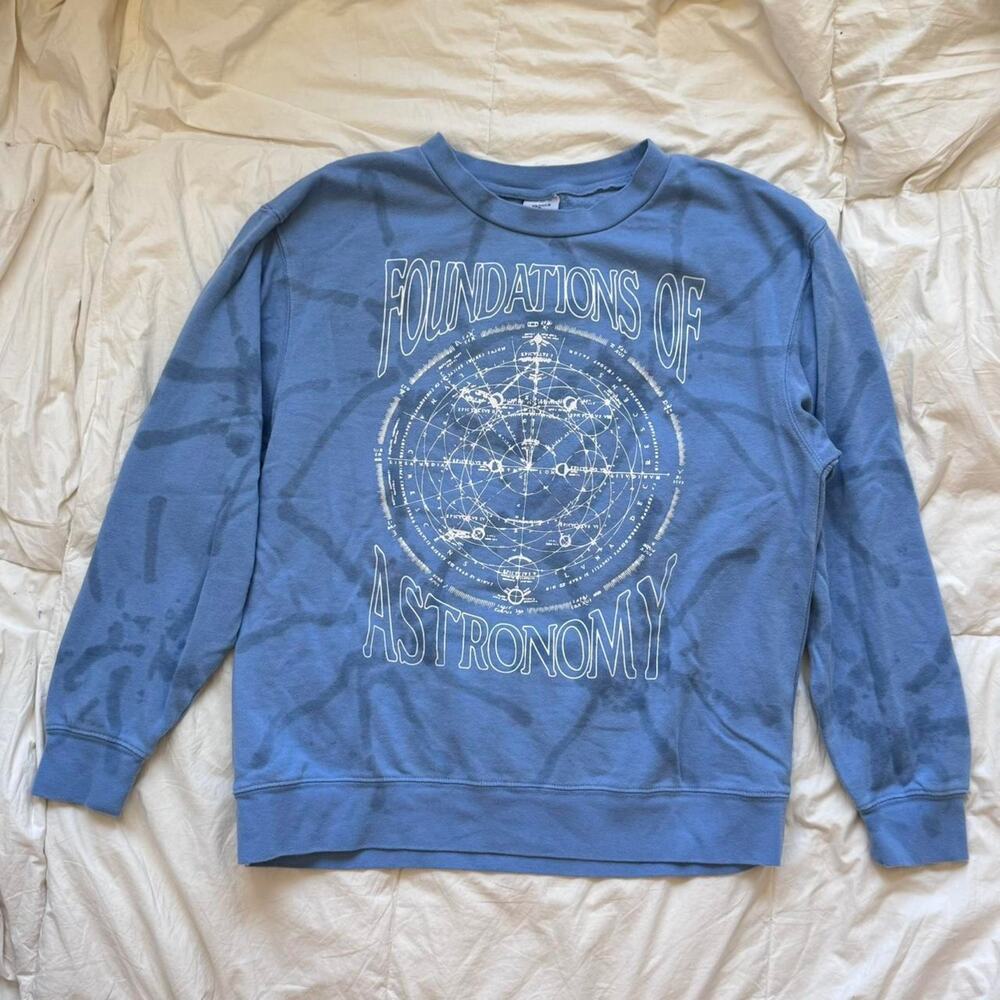 Foundations of astronomy celestial crewneck sweatshirt sz‎ XL moon witchy fairy